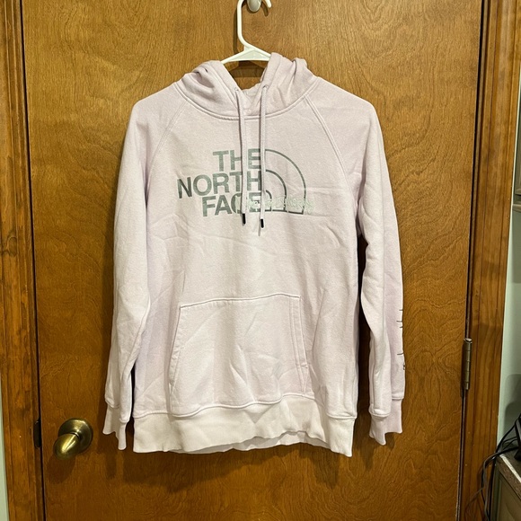 THE NORTH FACE light purple long sleeve hoodie sweatshirt - Picture 1 of 7
